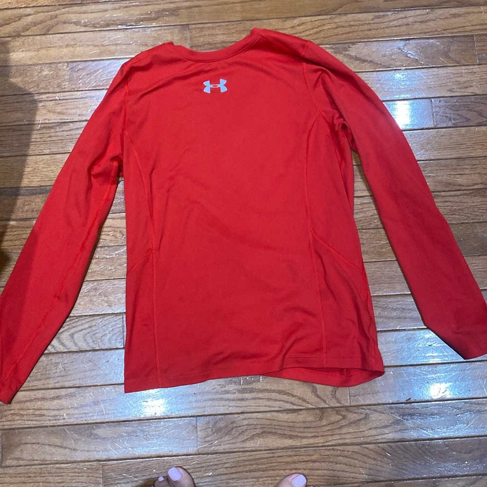 boys, Adidas, cold gear youth, extra large red, long sleeve T-shirt